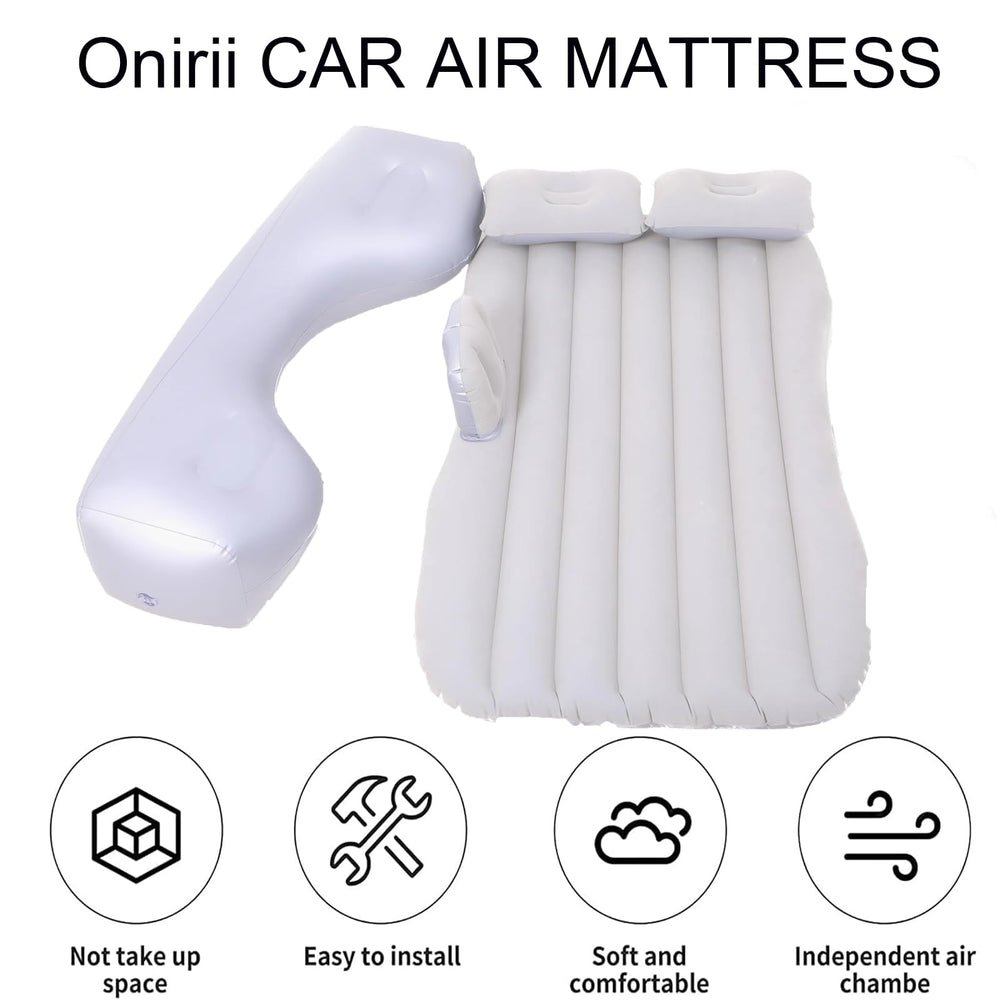 Onirii air pump 12V DC enables quick inflation in-vehicle.