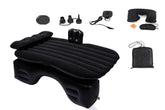 Onirii car air mattress back-seat pump demonstrates easy inflation and compact storage.