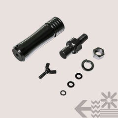 ONLINE LED STORE Flag pole base ready for off-road terrain.