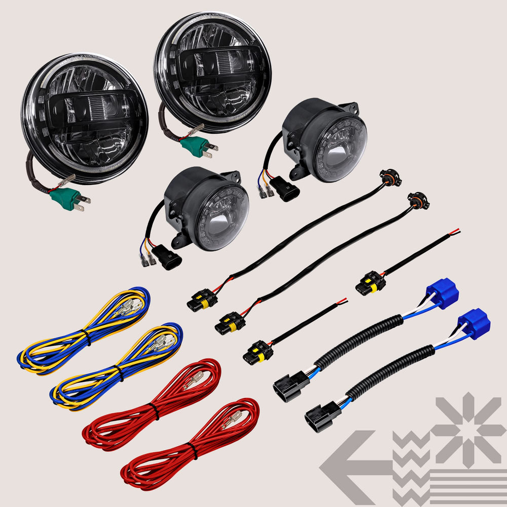 ONLINE LED STORE True Mods Jeep Wrangler JK install-ready kit for seamless upgrade.