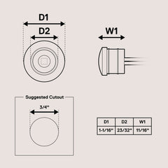 Compact 3/4-inch size fits standard trailer corners for easy mounting.