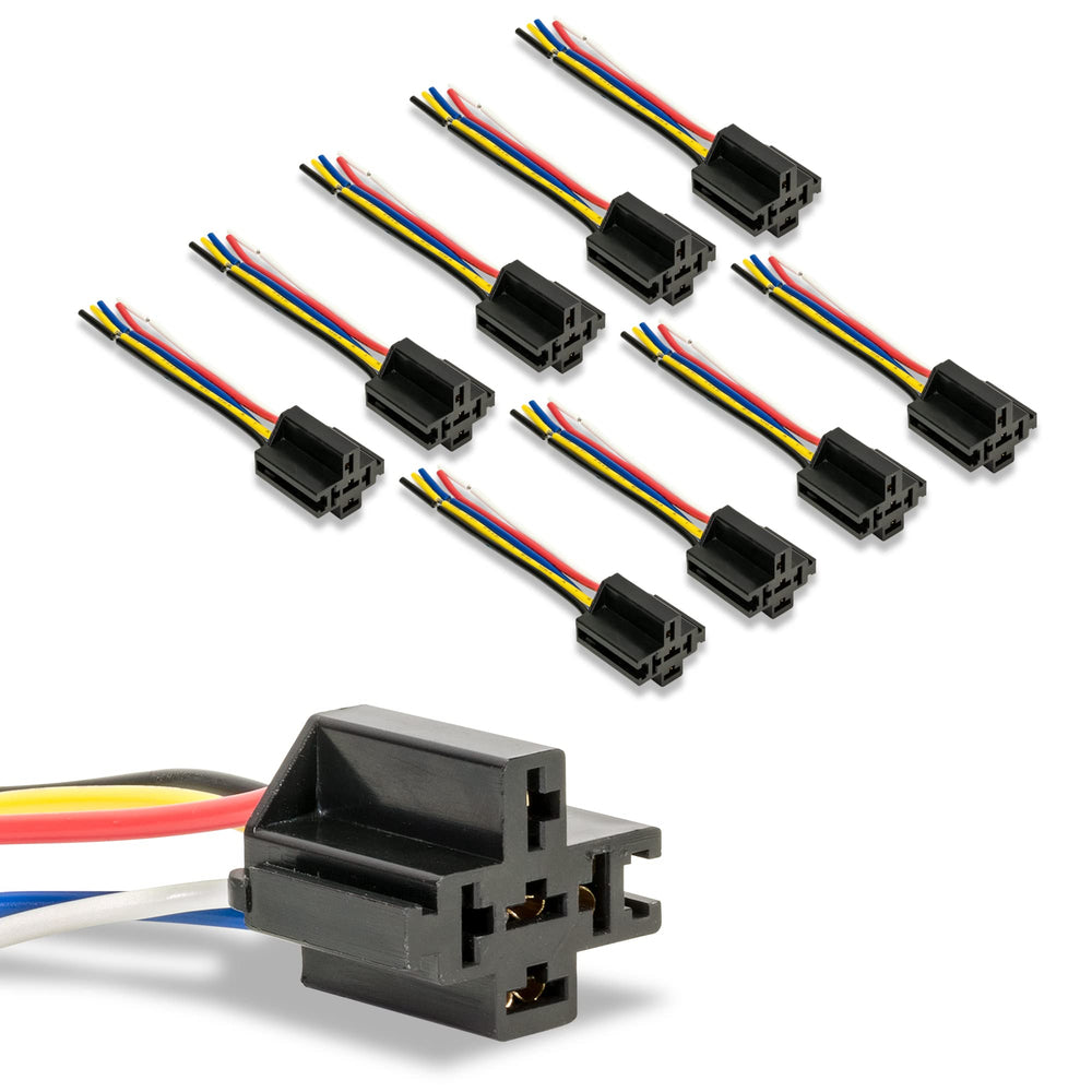 Online LED Store True Mods 10Pack bosch-style relay socket base for quick setup.
