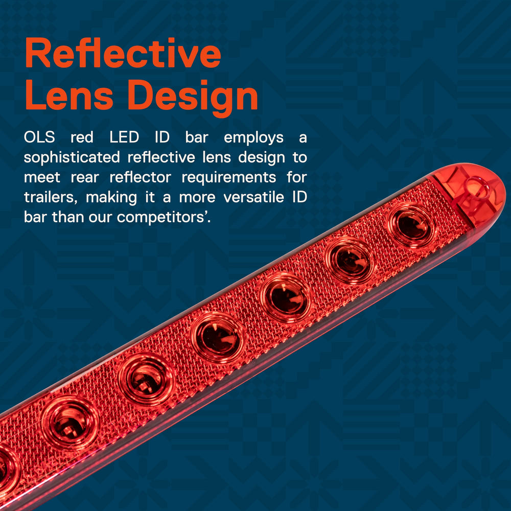 ONLINE LED STORE True Mods 16-inch light bar rear lens clearly shows brake and signal illumination