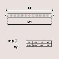 ONLINE LED STORE True Mods 16-inch light bar ultra-thin housing saves trailer space