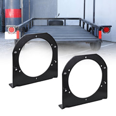 ONLINE LED STORE True Mods 4in round tail light bracket shown in L-shaped configuration for secure mounting