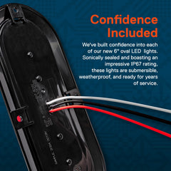 TRUE MODS diffused-lens close-up shows bright, even illumination for safer night towing