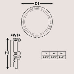 ONLINE LED STORE True Mods Chrome bracket includes springs to reduce vibrations.