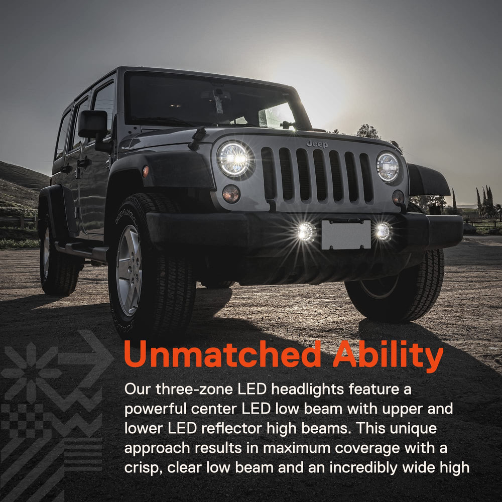 ONLINE LED STORE True Mods halo DRL adds stylish daytime visibility.