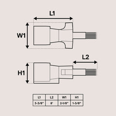 True Mods heavy-duty copper terminals ensure solid, reliable connections.