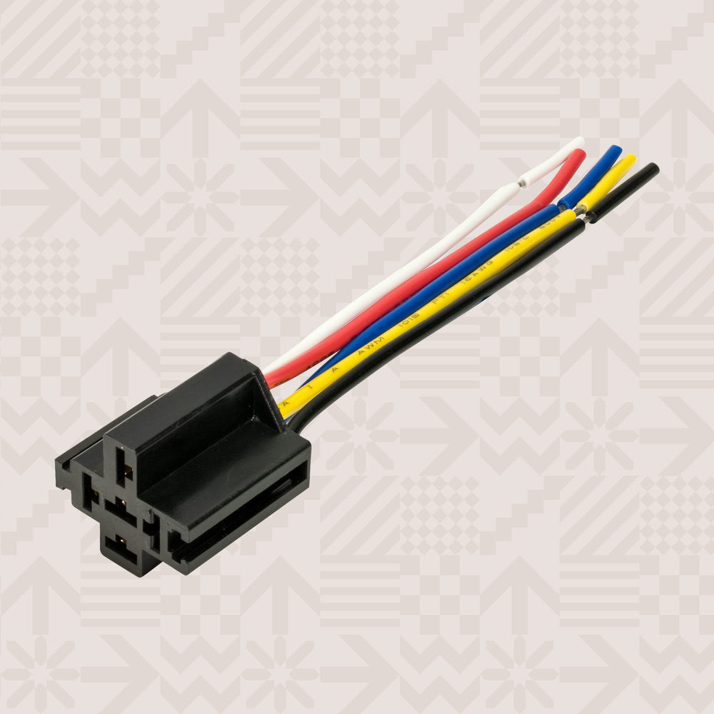 Online LED Store interlocking design relay socket improves cable management behind panels.