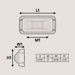 ONLINE LED STORE True Mods three-LED bezel marker light enhances night visibility.
