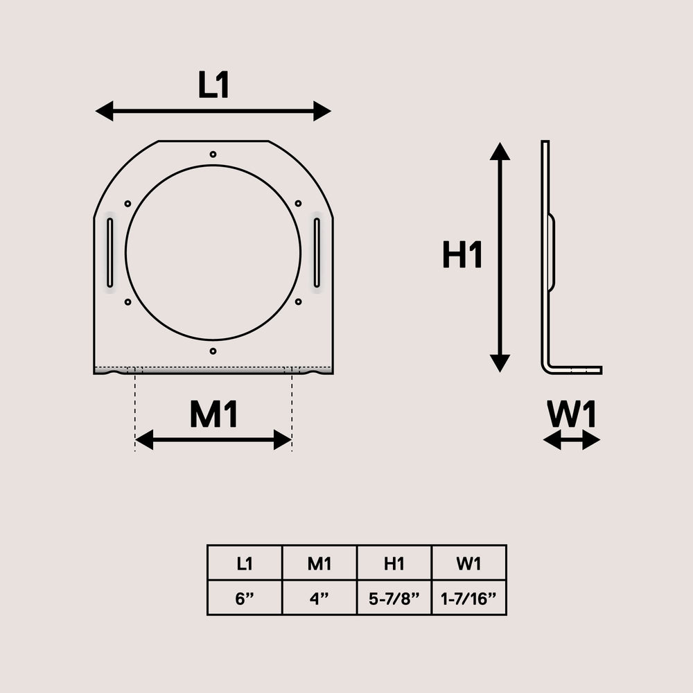 ONLINE LED STORE trailer mounting bracket assembly ready for installation