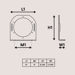 ONLINE LED STORE trailer mounting bracket assembly ready for installation