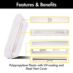 ONLTCO Expert RV vent lid 2-pack installed on an RV roof.