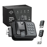 ONNAIS Full Metal RV lock—front view showing rugged trailer security.