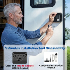 ONNAIS weatherproof seal protects against rain and dust in all climates.