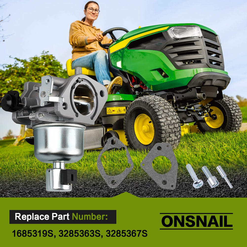 Onsnail carburetor with Kohler 7000 series engine ready for upgrade.