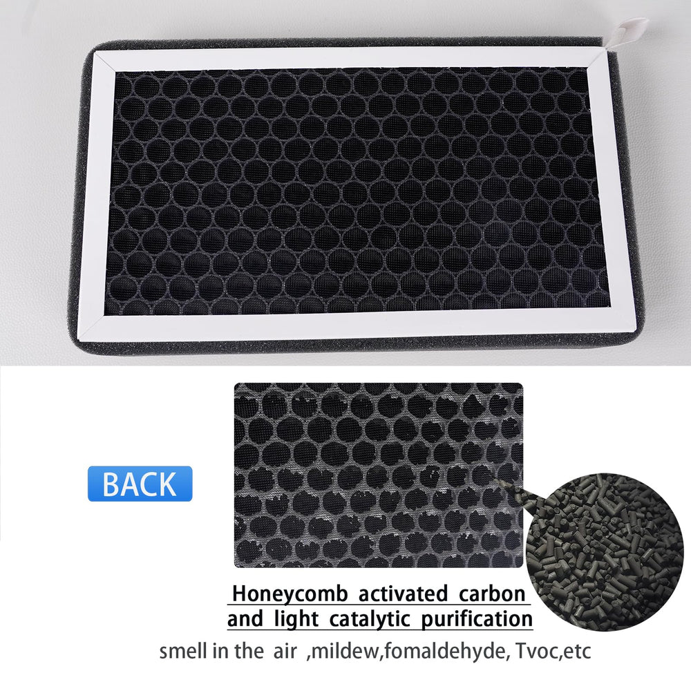 ONSOKU ModelY Model3 close up shows activated carbon layer for odor control.