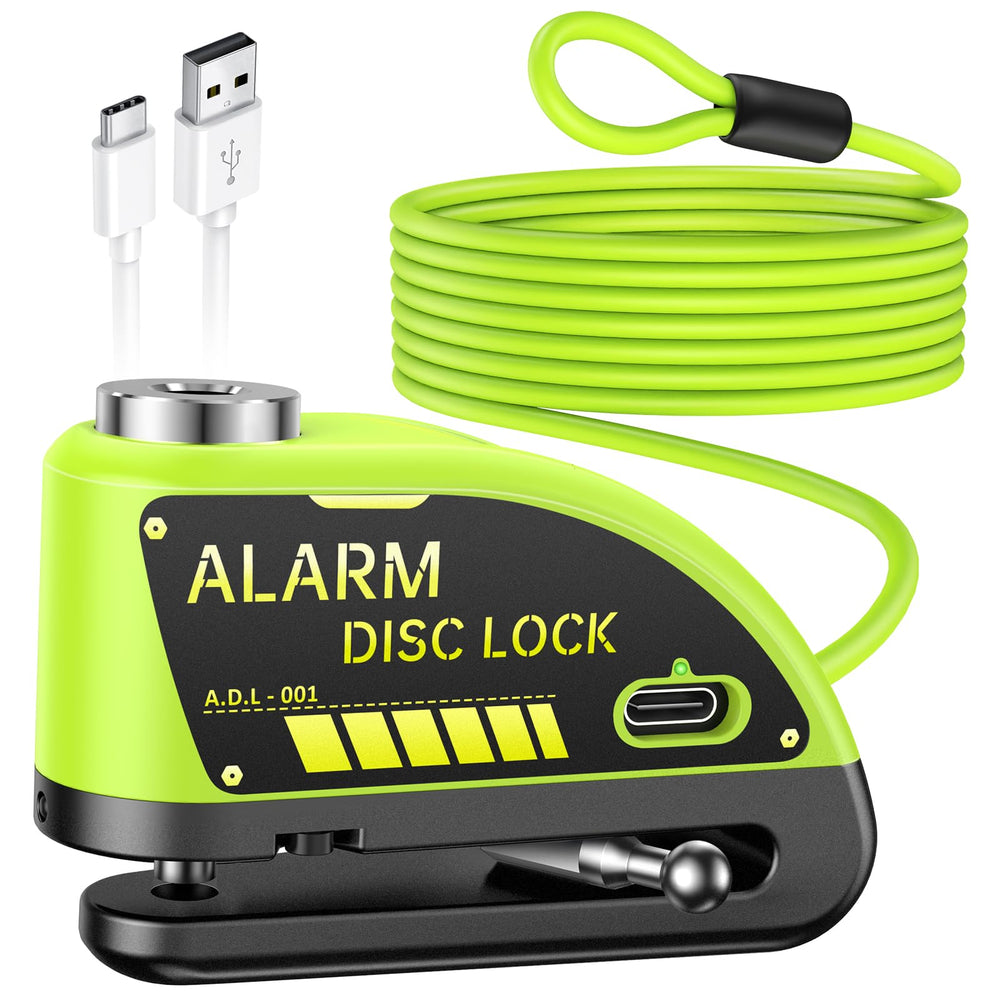 Onvian rechargeable lock front view, compact and weatherproof for quick parking security.