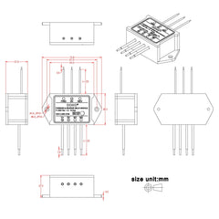 OONO module integrated into a small motor or actuator application setup.