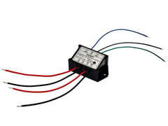 OONO relay module back view highlighting wiring access for easy setup.
