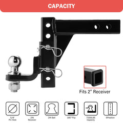 OPENROAD hitch ball pins and quick-change system for fast swaps.