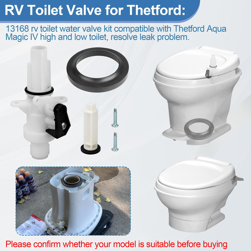 Ophjerg 13168 seal pack illustrating complete kit for RV toilet valve replacement