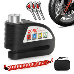 OPSOOPI motorcycle lock with 130dB alarm deters thieves during street parking.