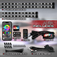 OPT7 Aura brackets and zip ties kit demonstrates secure mounting hardware.