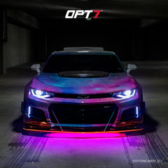 OPT7 Aura color modes showcase vibrant effects for gatherings and shows