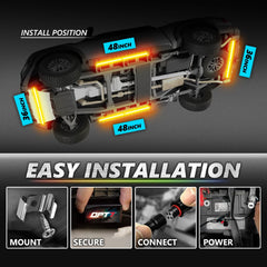 OPT7 Aura Pro 36-inch bar closeup shows rugged aluminum frame.