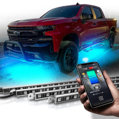 OPT7 Aura Pro underbody LED bar 48-inch assembly showcases durable aluminum frame.