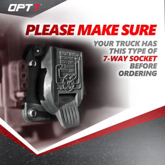 OPT7 Reverse wire feature helps safe, visible connections when tailgate lights are engaged.