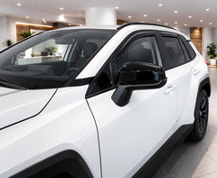 Optimal Co Rav4 window guard primer plano destaca claridad del acrílico