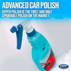 Optimum Hyper Polish swirl removal on panel shows scratch reduction with a high-gloss finish.