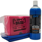 Optimum No Rinse Version 5 bottle ready for a near-waterless wash