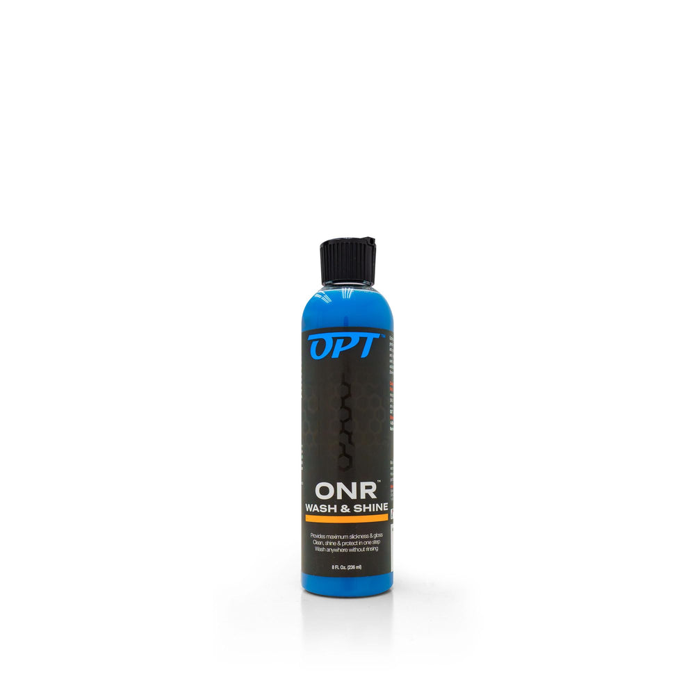 Optimum No Rinse Version 5 bottle ready for quick detailing and water savings.