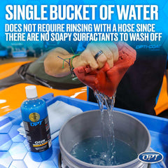 Optimum No Rinse with microfiber towels for quick, streak-free cleaning.