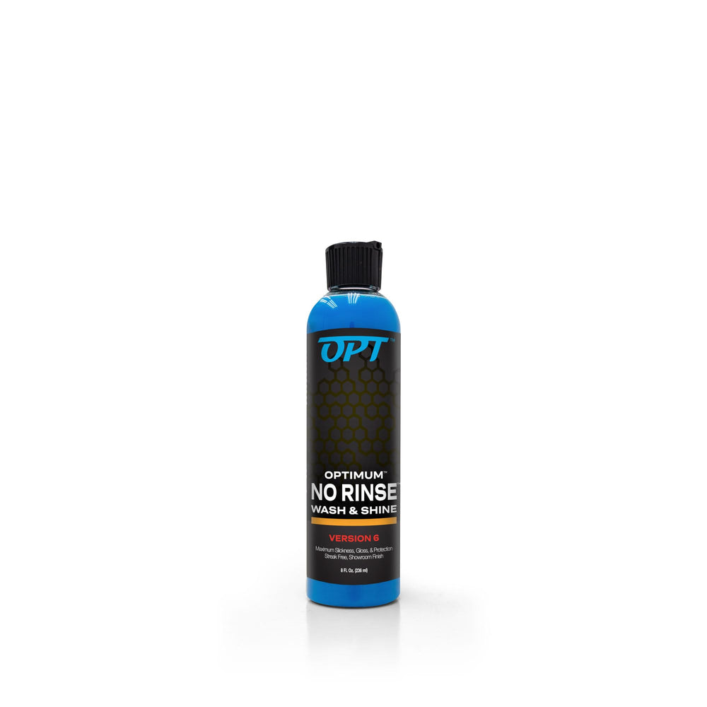 Optimum No Rinse Version 6 bottle pour for easy, mess-free dispensing.