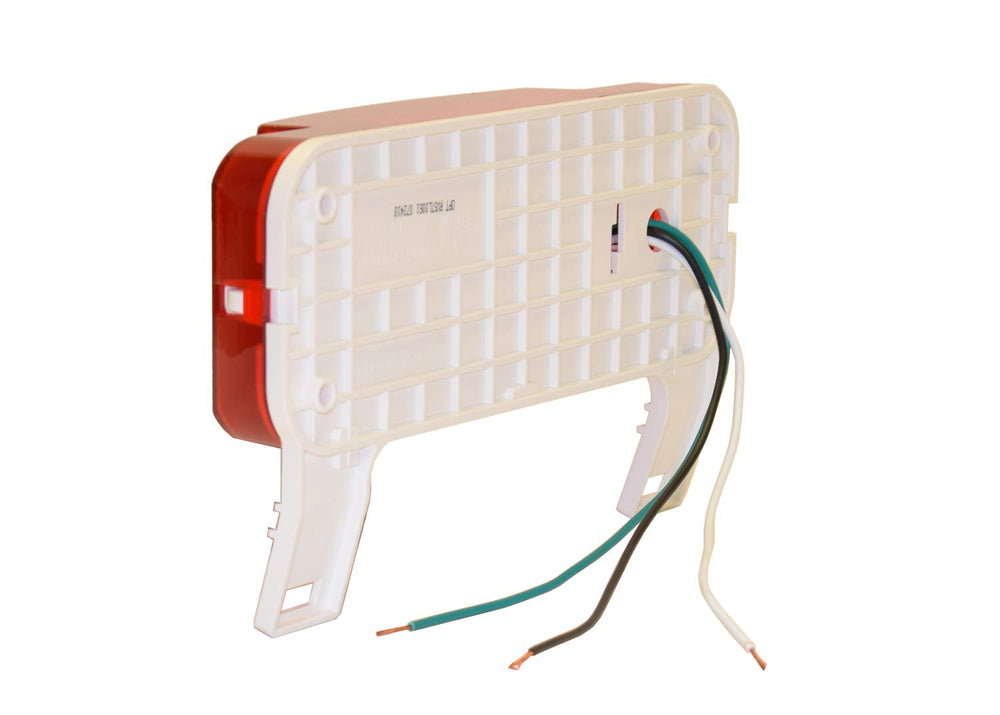 Optronics One LED tail light right side for surface mounting with white base.