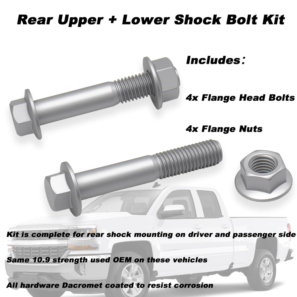 Opuiue rear shock bolt kit bolt close-up highlights Class 10.9 strength for reliable mounting.