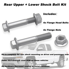 Opuiue rear shock bolt kit bolt close-up highlights Class 10.9 strength for reliable mounting.