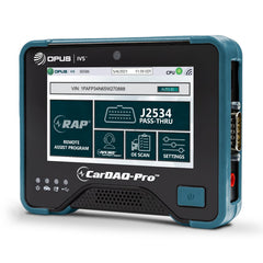 Opus IVS CarDAQ-Pro front panel for versatile J2534 programming and diagnostics.