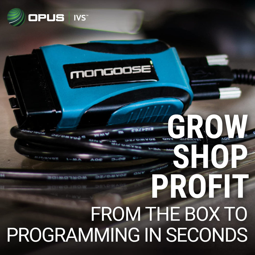 Opus IVS Mongoose-Plus packaging and award graphic for Motor Top 20 Tools 2021.