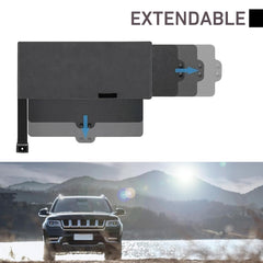 Opuweiy sun blocker protects interior from UV rays and heat exposure.