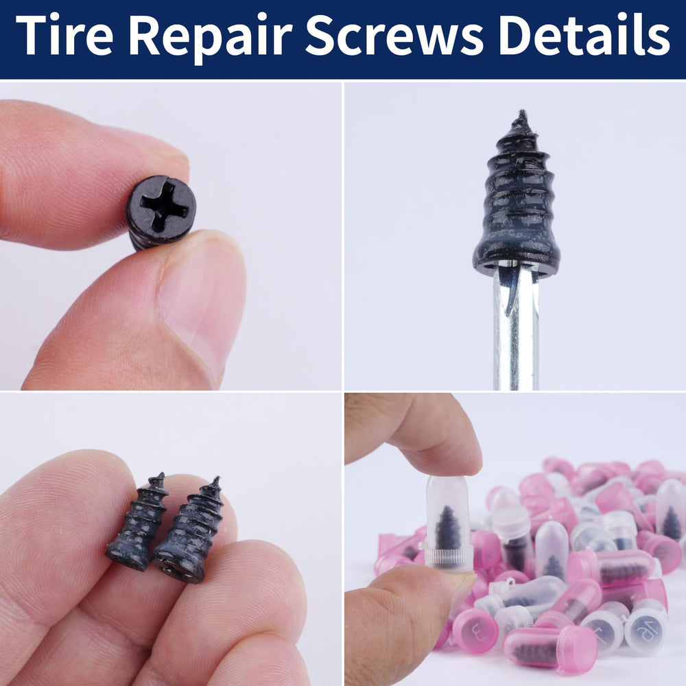 Opvixi carbon-steel core with rubber coating for durable tire repairs.