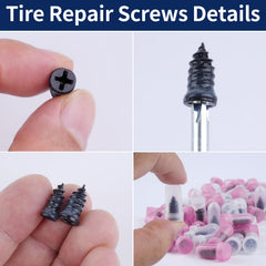 Opvixi carbon-steel core with rubber coating for durable tire repairs.