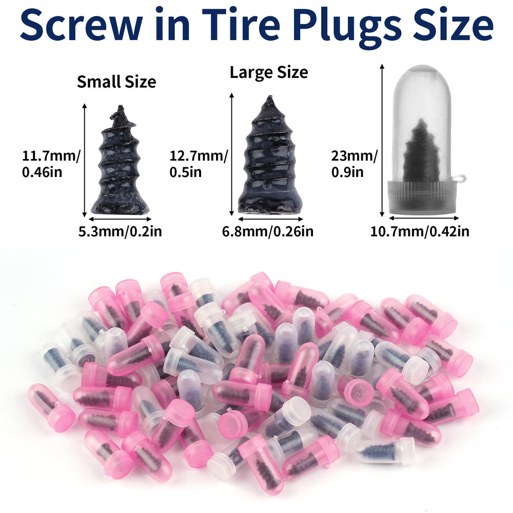 Opvixi tire plug sizes small and large for versatile puncture repair options.