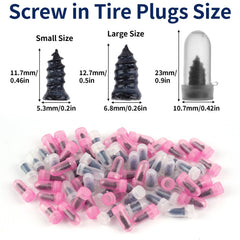 Opvixi tire plug sizes small and large for versatile puncture repair options.