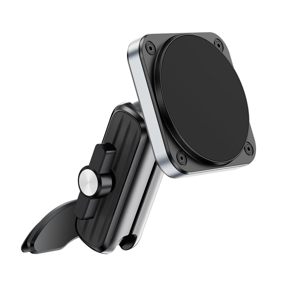 OQTIQ car holder for Jeep Wrangler with vent-clip secures phone without blocking airflow.